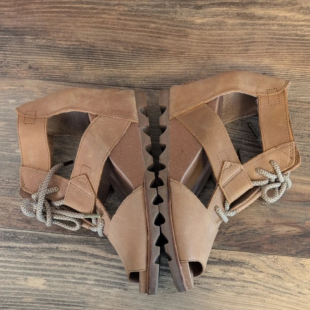 Sorel Joanie II Lace-Up Wedge Sandals 9                                     M430